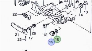 Suzuki Water Plug 17913-93J00-000 (click for enlarged image)